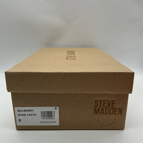 Steve Madden Mulberry Bone Leather Mule Loafers Size 8 | New in Box main image 7